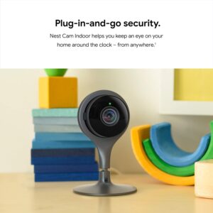 Google Nest Cam Indoor – 1st Generation – Wired Indoor Camera – Control with Your Phone and Get Mobile Alerts – Surveillance Camera with 24/7 Live Video and Night Vision
