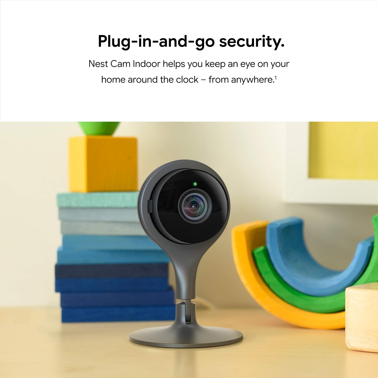 Google Nest Cam Indoor - 1st Generation - Wired Indoor Camera - Control with Your Phone and Get Mobile Alerts - Surveillance Camera with 24/7 Live Video and Night Vision - Image 2