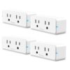 Govee Dual Smart Plug 4 Pack, 15A WiFi Bluetooth Outlet, 2-in-1 Design