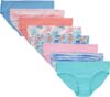 Hanes Girls' And Toddler Organic Underwear, Brief & Hipster, 8-pack, Pure Comfort Organic 100% Cotton Panties