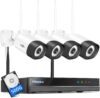 Hiseeu Wireless Security Camera, 5MP WiFi Security Camera System, 500GB HDD