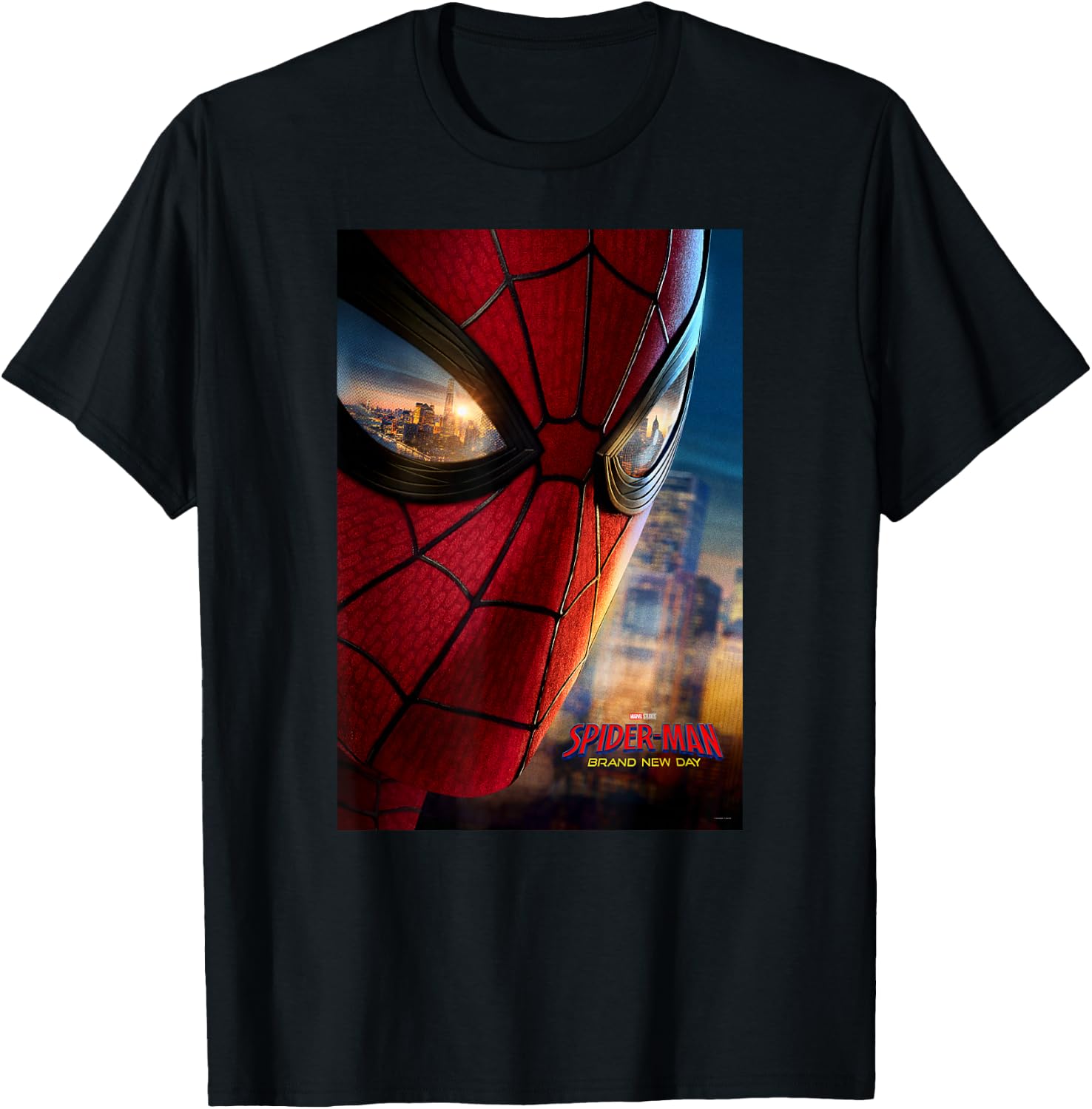 Marvel Studios Spider-Man BND Movie 2026 Mask Eyes Poster T-Shirt