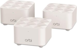 NETGEAR Orbi Whole Home Mesh WiFi System (RBK13) – Router Replacement Covers up to 4,500 sq. ft. with 1 Router & 2 Satellites