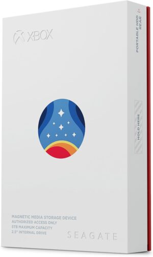 Seagate Starfield Special Edition Game Drive 5TB External Hard Drive HDD – USB 3.2 Gen 1, Custom RGB LED, 3 Year Rescue Services by Seagate (STMJ5000400)