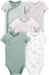 Simple Joys by Carter's Unisex Baby 5-pack Side Snap Short-sleeve Bodysuit
