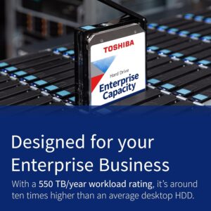 Toshiba 14TB SATA 512e 256MB Cache 7200RPM 3.5″ SATA 6.0Gb/s Enterprise Hard Drive – MG07ACA14TE (Renewed)