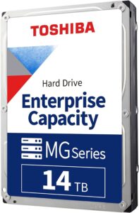 Toshiba 14TB SATA 512e 256MB Cache 7200RPM 3.5″ SATA 6.0Gb/s Enterprise Hard Drive – MG07ACA14TE (Renewed)