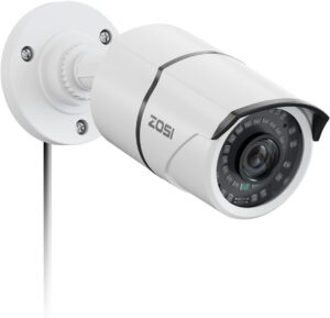 ZOSI 2MP 1080p Security Camera Outdoor, 4-in-1 CVI TVI AHD CVBS Bullet Cam