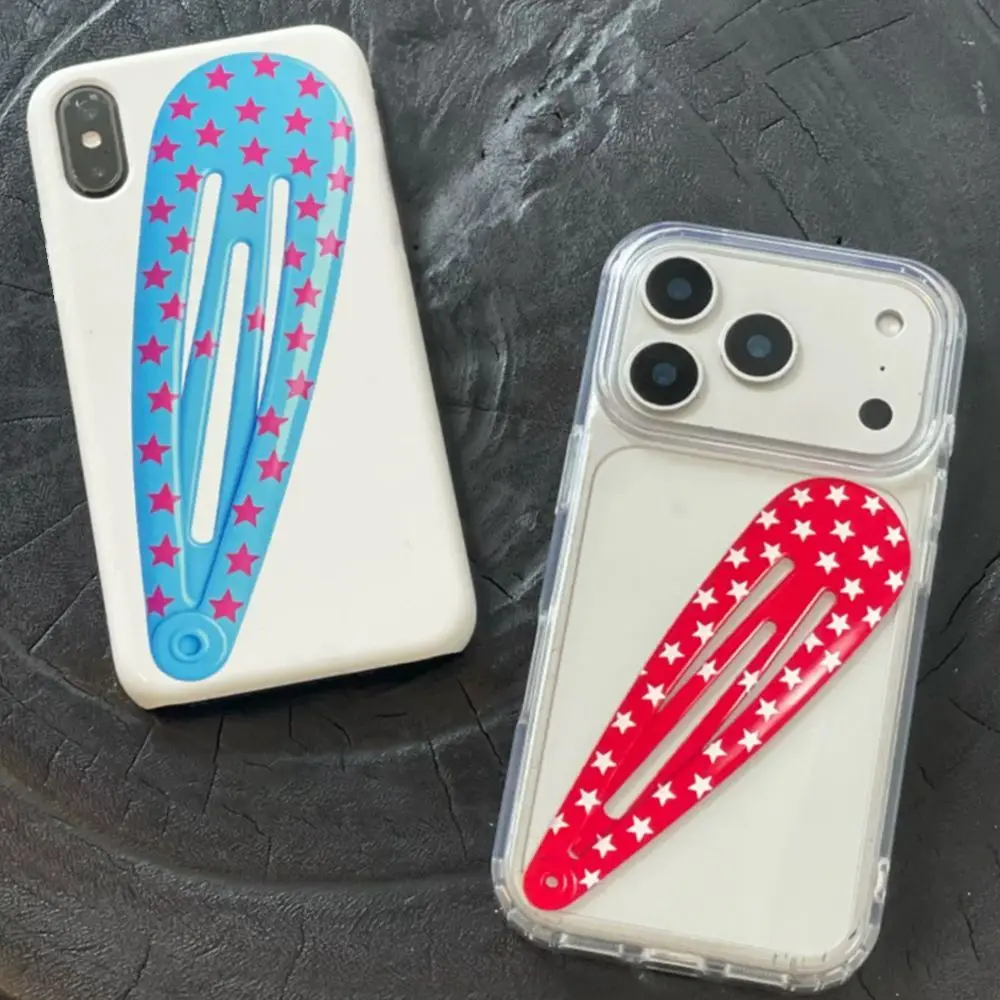 American Style Red Polka Dot Hair Clip Phone Case For iPhone 18 17 16 15 14 13 12 11 PRO MAX MINI XR XS 78 PLUS Niche Y2K Cover