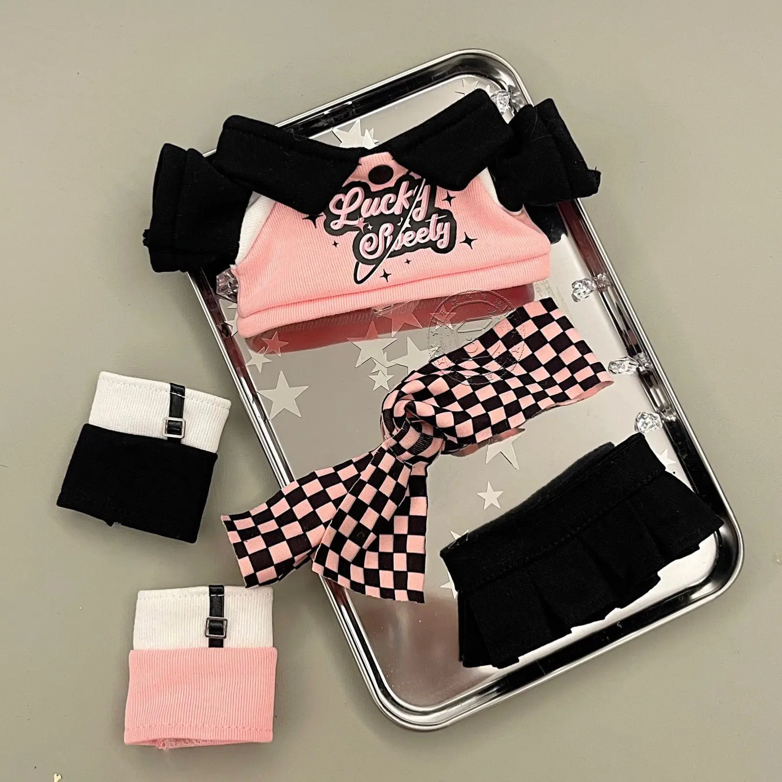 Black Powder Series 20cm and 25cm Universal Cotton Baby Doll Clothing Sports Set