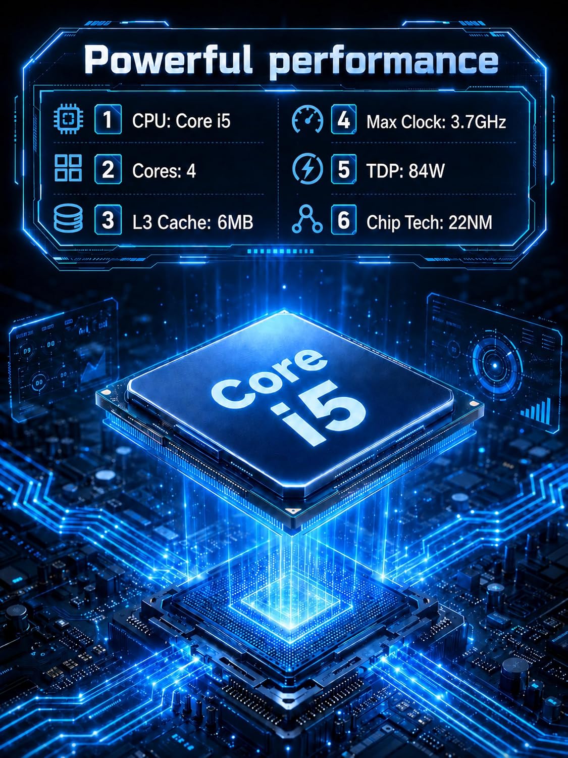 All-in-One Desktop Computer 19 Inch, Space Saving Compact PC - Image 2