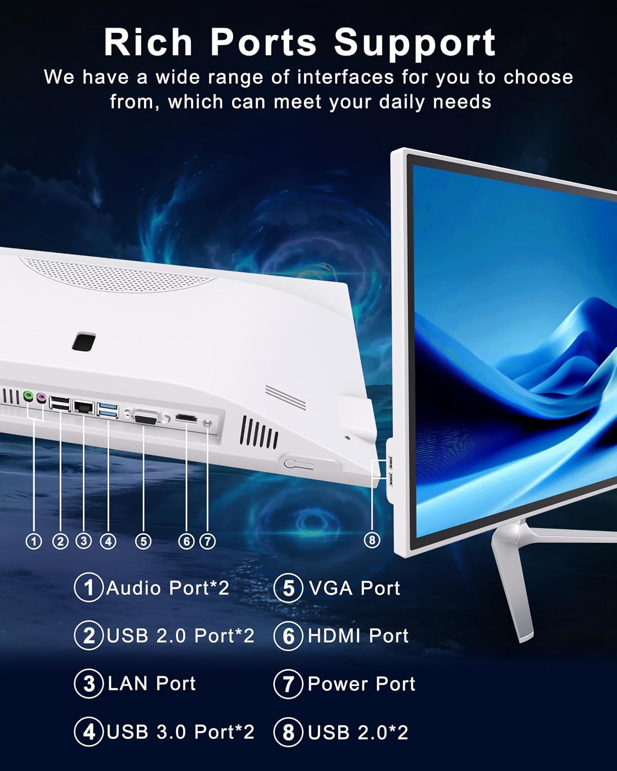 All-in-One Desktop Computer 19 Inch, Space Saving Compact PC - Image 7