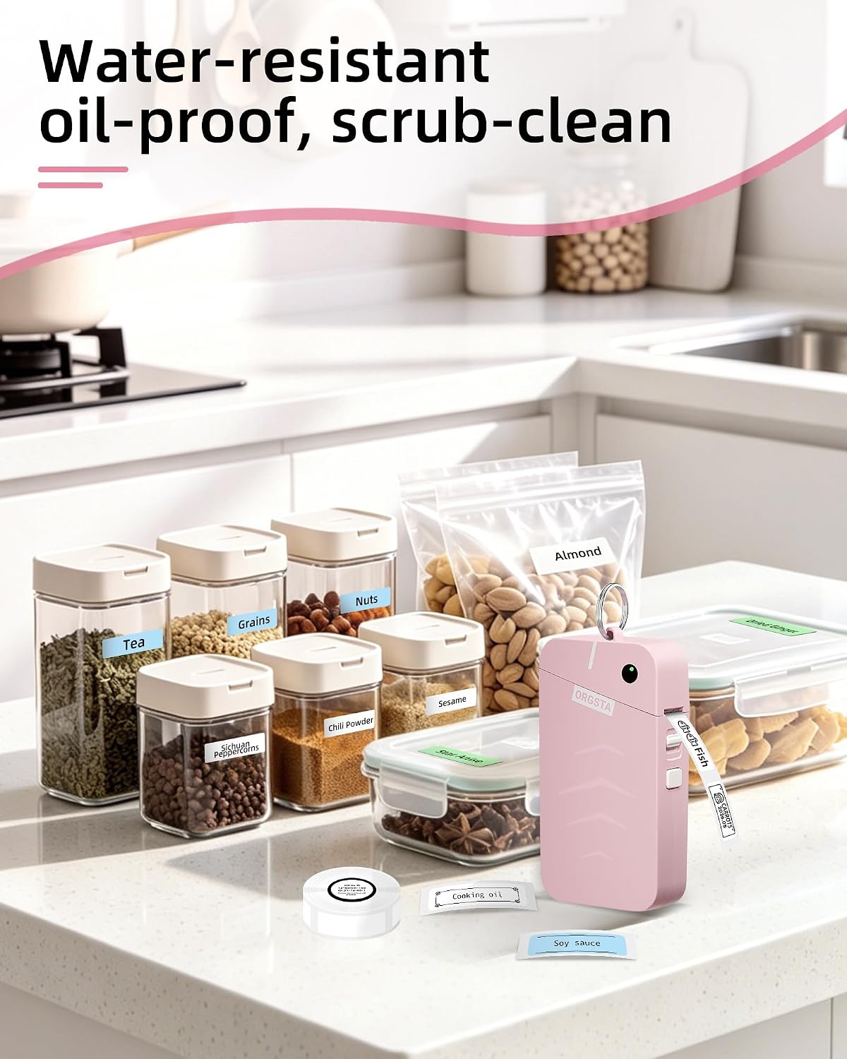 ORGSTA Label Maker, S001 Portable Bluetooth Label Maker Machine with Tape - Image 6