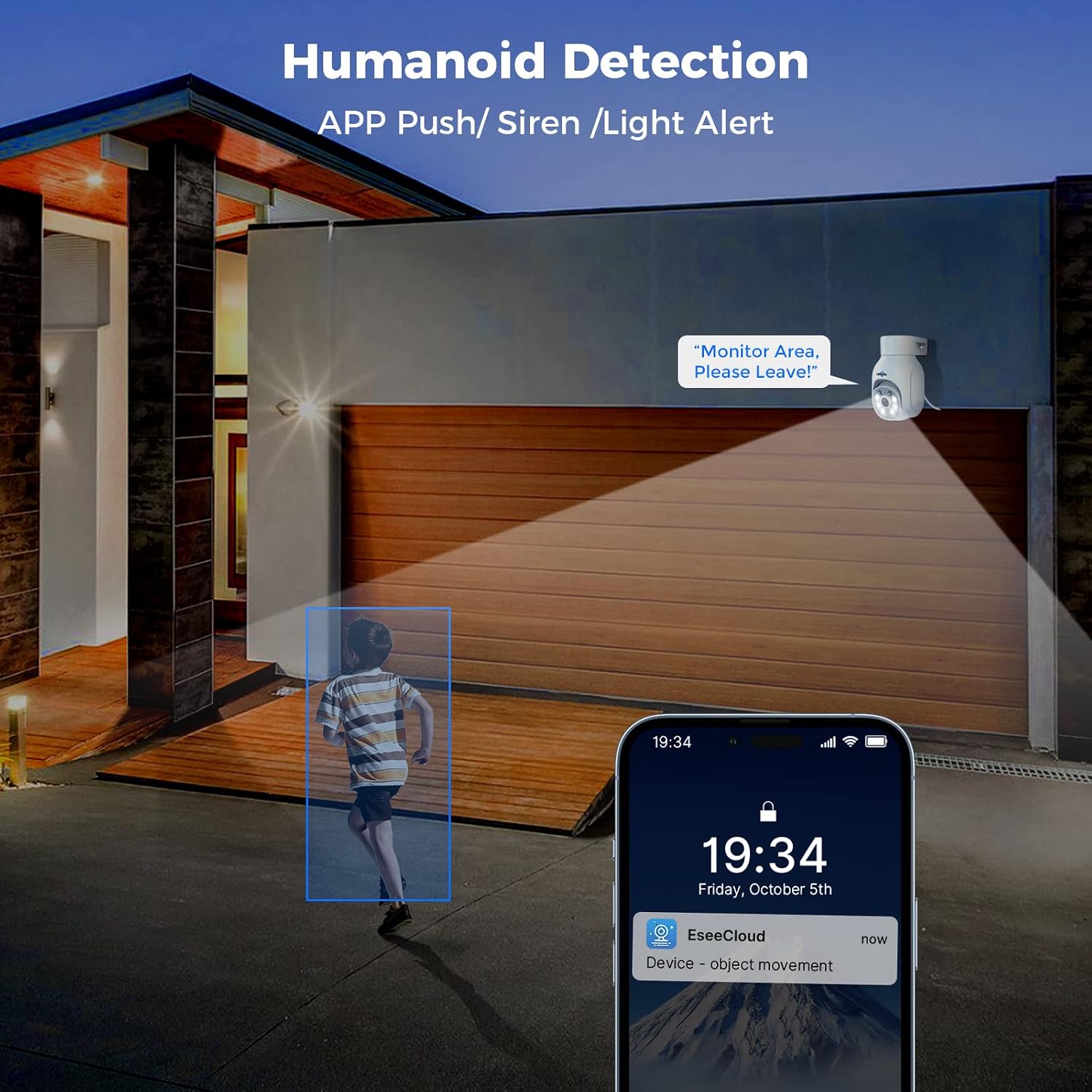 Hiseeu Security Camera Wireless Outdoor, 3MP 24/7 Recording Outdoor Camera - Image 4