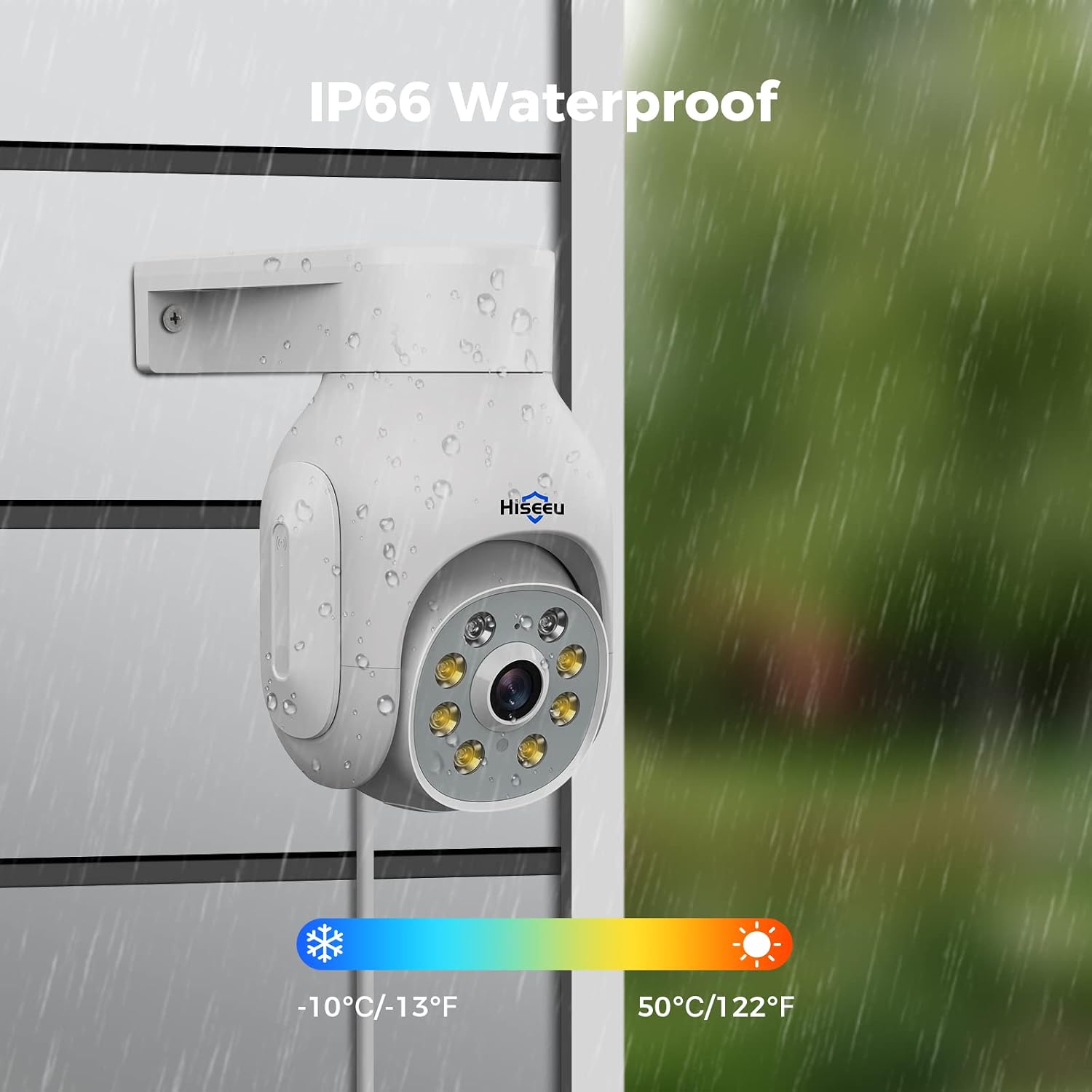 Hiseeu Security Camera Wireless Outdoor, 3MP 24/7 Recording Outdoor Camera - Image 5