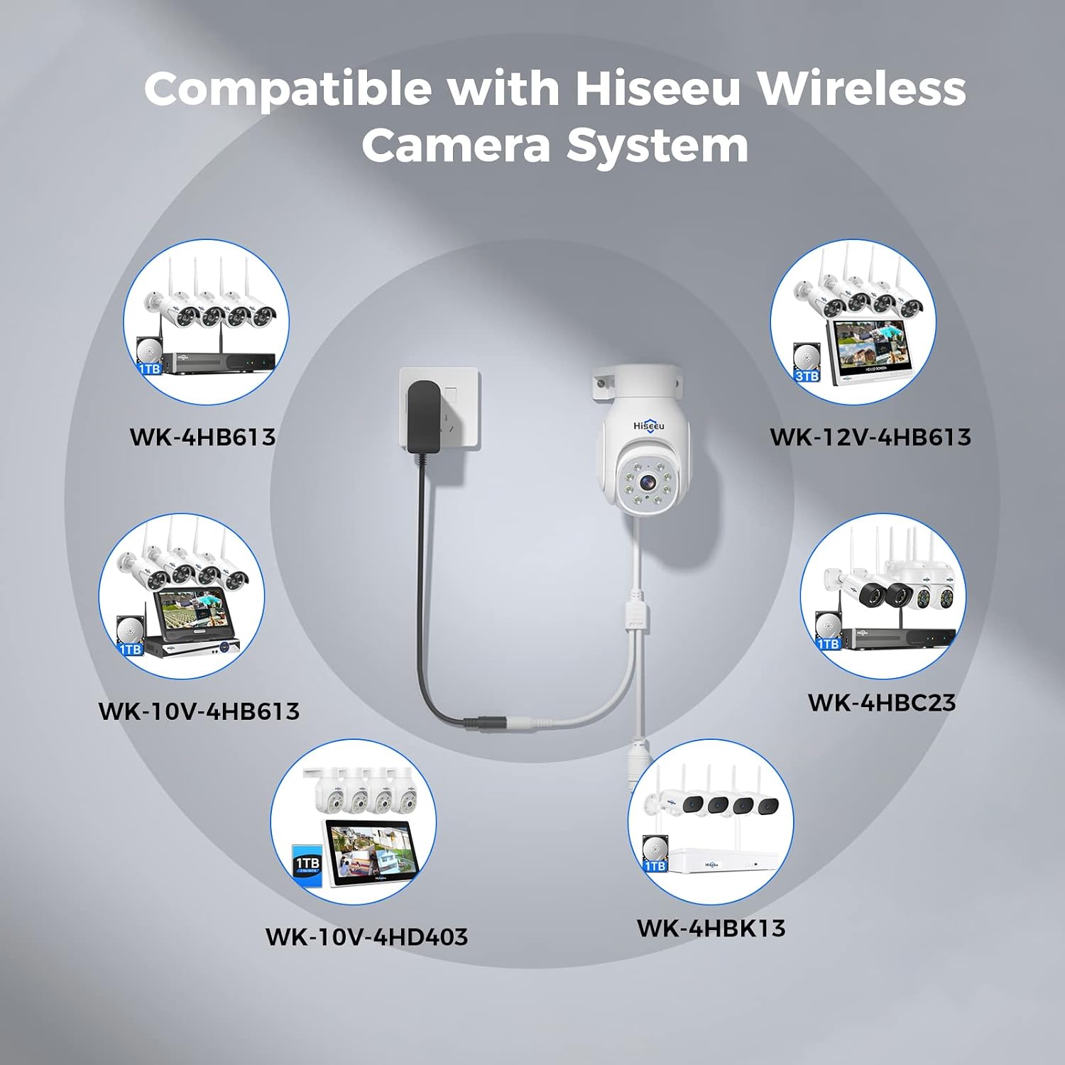 Hiseeu Security Camera Wireless Outdoor, 3MP 24/7 Recording Outdoor Camera - Image 7