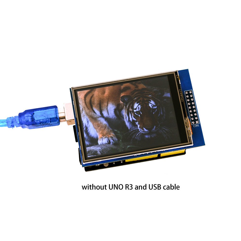 ELEGOO 2.8-Inch TFT Touch Screen with SD Card Slot Compatible with Arduino - Image 4