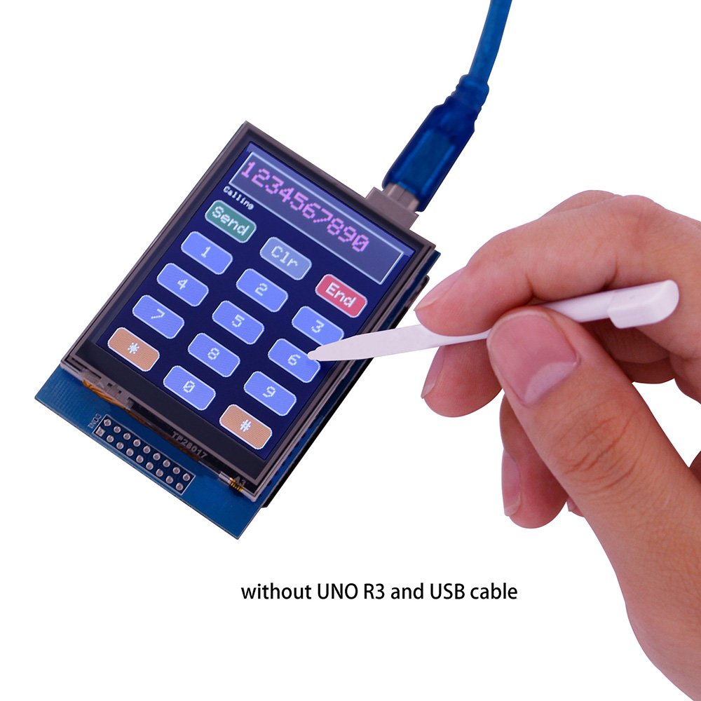 ELEGOO 2.8-Inch TFT Touch Screen with SD Card Slot Compatible with Arduino - Image 2