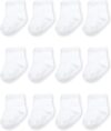 Fruit of the Loom Baby & Toddler Grow & Fit Flex Zones Cotton Stretch Socks - Unisex, Girls, Boys