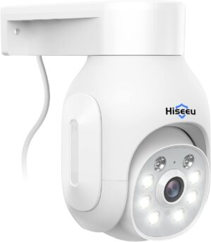 Hiseeu Security Camera Wireless Outdoor, 3MP 24/7 Recording Outdoor Camera