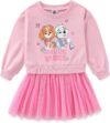 Paw Patrol Skye Everest Girls Long Sleeve Tulle Dress for Toddler Big Kids