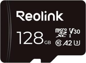 REOLINK 128GB microSDXC UHS-I Memory Card, U3, A2, V30, Class 10