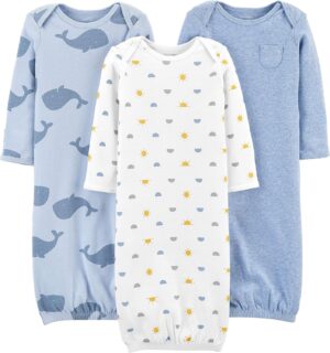 Simple Joys by Carter's Baby Boys 3-pack Cotton Sleeper Gown