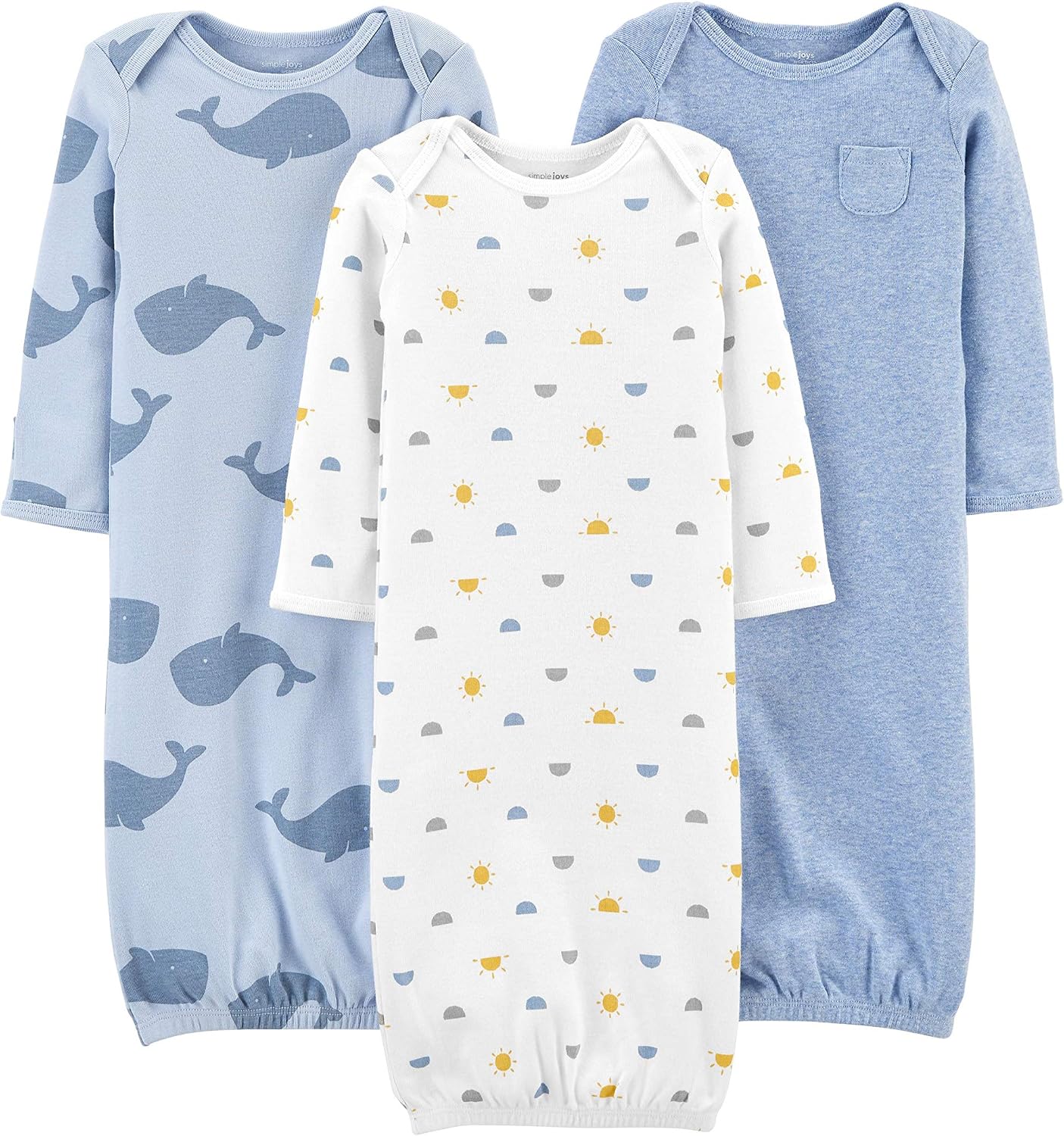 Simple Joys by Carter's Baby Boys 3-pack Cotton Sleeper Gown