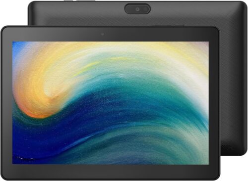 10.1 inch Android 14 Tablet, Budget-Friendly Tablet with Quad-Core CPU, 4GB RAM, Up to 256GB Expandable Storage, WiFi 6 & Bluetooth 5.2, Dual Cameras 5000mAh Battery, Affordable Choice for Basic Usage