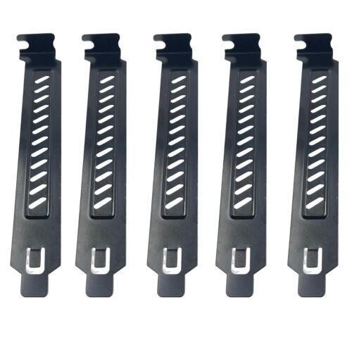 10PCS Black PCI Slot Covers,Dust Filter Bracket Expansion Blanking Plate for Computer Cases