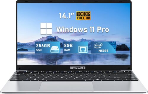 14 Inch Gaming Laptop, Laptop Computer 2025 Windows 11 Pro, 8GB RAM 256GB SSD, Intel 11th Gen N5095 Processor(up to 2.9 GHz), FHD 1920 x 1080