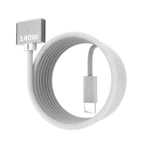 140W USB-C To Magnetic 3 Cable,6.6FT/2M Magnetic Charging Cable For MacBook Air 2024 M3 13/15inch,MacBook Air 2022/2023 M2,MacBook Pro 2023 M2 Pro & Max 14″16″,MacBook Pro 2021 M1 & Max 14″16″