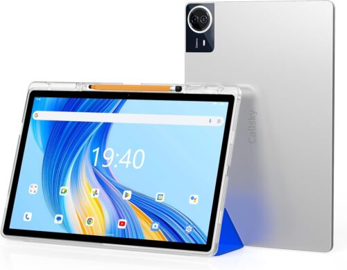 14.1 Inch Large Screen Android 14 Tablet, 16GB RAM, 256GB ROM, 1200 x 1920 IPS FHD Resolution Display, Reinforced Type-C Port, 18W PD Charger,10000mAh Long Battery Life, WiFi 6 & Bluetooth 5.4, 4G LTE