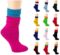 PICCOLO HOSIERY Lightweight Soft Cotton Slouch Scrunch Socks Size 9-11 – Fits Teen, Girl, Womens Shoe Size 6-9, 6 Pack