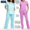 Scrubs for Women Workwear Revolution V-Neck with Knit Sides, Soft Stretch WW2875