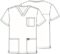 Cherokee V- Neck Men’s Scrubs Top with Pockets WW670