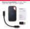 SanDisk 2TB Extreme Portable SSD – Up to 1050MB/s, USB-C, USB 3.2 Gen 2, IP65 Water and Dust Resistance, Updated Firmware – External Solid State Drive – SDSSDE61-2T00-G25