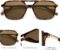 SOJOS Retro Aviator Sunglasses for Women Men,Trendy Rectangle Womens Mens Shades Sun Glasses SJ2202