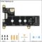 Geekworm X1001 PCIe to M.2 HAT Key-M NVMe SSD PIP PCIe Peripheral Board for Raspberry Pi 5 Support M.2 2230/2242/2260/2280 SSD