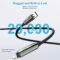 4 in 1 Charging Cable (6.6FT), MAX 240W Lightning Cable Chubby Cable Multi USB C Charging Cable with Light, USB C to Lightning Cable for Multiple Devices, iPhone 16 15 14 Pro Max/MacBook/iPad, Black
