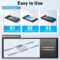 BENFEI 2.5 Inch SATA to USB Tool Free External Hard Drive Enclosure (6Gbps, Optimized for SSD, Support UASP SATA III)