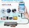 Multi Card Reader for SD, CF, XD, Micro SD, MS Cards, 7 in 3 Memory Card Reader Adapter Hub for iPhone 16/iPhone 15/iPad/MacBook/Samsung, for Windows, Mac OS, iOS, Linux, Android