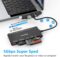 Multi Card Reader for SD, CF, XD, Micro SD, MS Cards, 7 in 3 Memory Card Reader Adapter Hub for iPhone 16/iPhone 15/iPad/MacBook/Samsung, for Windows, Mac OS, iOS, Linux, Android