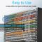 CAT6 RJ45 Keystone Coupler (24 Pack), Cat6 Keystone Jack Female to Female, Cat 6 Inline Keystone Jacks for Wall Plate & Patch Panel, RJ45 Ethernet Coupler Black