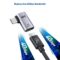 Cable Matters 2-Pack 40Gbps Flat Right Angle USB C Adapter, Up to [4K@240Hz Video, 240W Charging, 40Gbps Data Transfer] 90 Degree USB C Adapter, Compatible with Thunderbolt 4, iPhone 16, Steam Deck