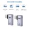 Cable Matters 2-Pack 40Gbps Flat Right Angle USB C Adapter, Up to [4K@240Hz Video, 240W Charging, 40Gbps Data Transfer] 90 Degree USB C Adapter, Compatible with Thunderbolt 4, iPhone 16, Steam Deck