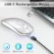 Wireless Mouse USBC for MacBook Air Pro iMac Desktop Laptop, Bluetooth Mouse Compatible with Mac Air/Surface Pro/Computer/iPad Wireless Rechargeable Silent Mouse