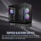 Thermaltake View 270 Plus TG ARGB Black Mid Tower E-ATX Case; 3x120mm ARGB Fans Included; Support Up to 360mm Radiator; Front & Side Dual Tempered Glass Panel; CA-1Y7-00M1WN-01; 3 Year Warranty