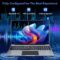 16 inch Laptop, 8GB RAM 256GB Storage Laptop Computer, 5305U Processor, 1920×1200 IPS FHD Display, WiFi, Bluetooth, Webcam, Type-C, 38Wh Battery