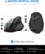 Ergonomic Mouse, E-YOOSO Wireless Vertical Mouse with 6 Buttons, 5 Adjustable DPI Levels, Up to 4800 DPI, 2.4G and Bluetooth Rechargeable Optical Vertical Mice for Windows, Mac, Laptop, Desktop (Gray)